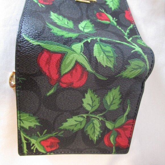Coach Signature Fairytale Rose Snap Wallet & Box NWT - Picture 2 of 8